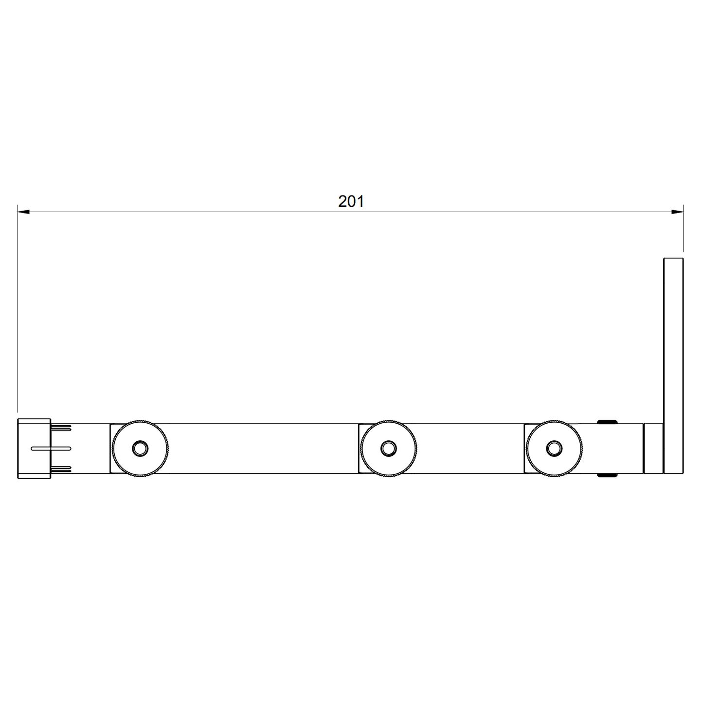 Measurements for the DDU mount