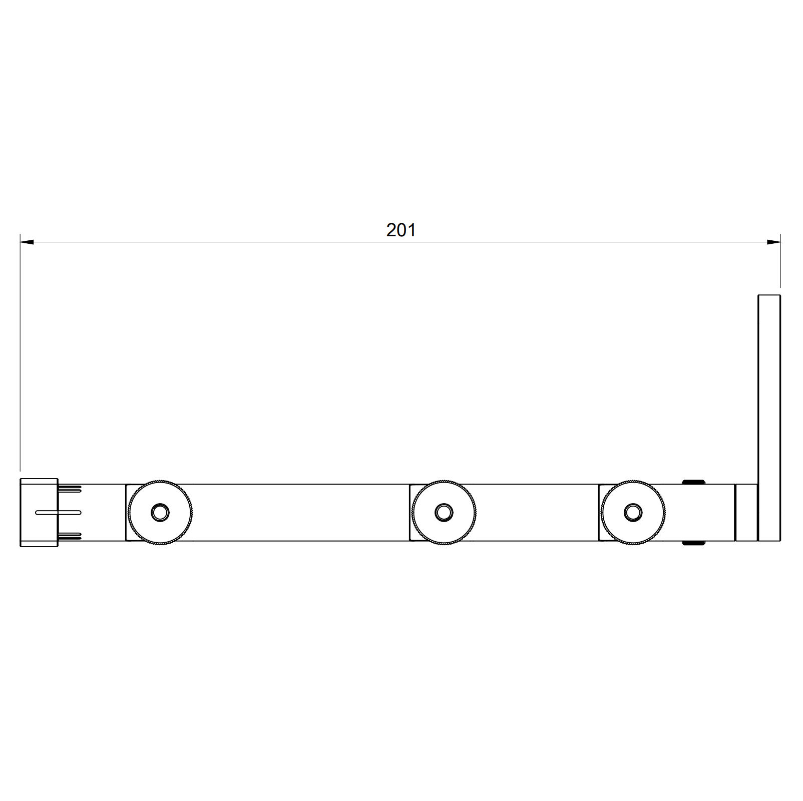 Measurements for the DDU mount
