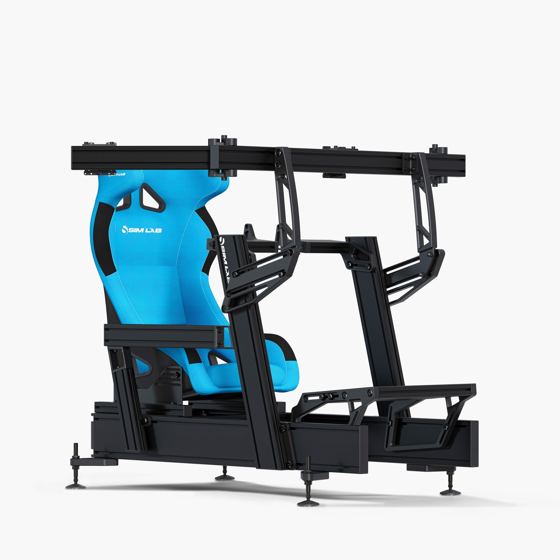 P1X Pro with Fanatec DD mount, SPEED1 Blue and Vario Triple Monitor Mount