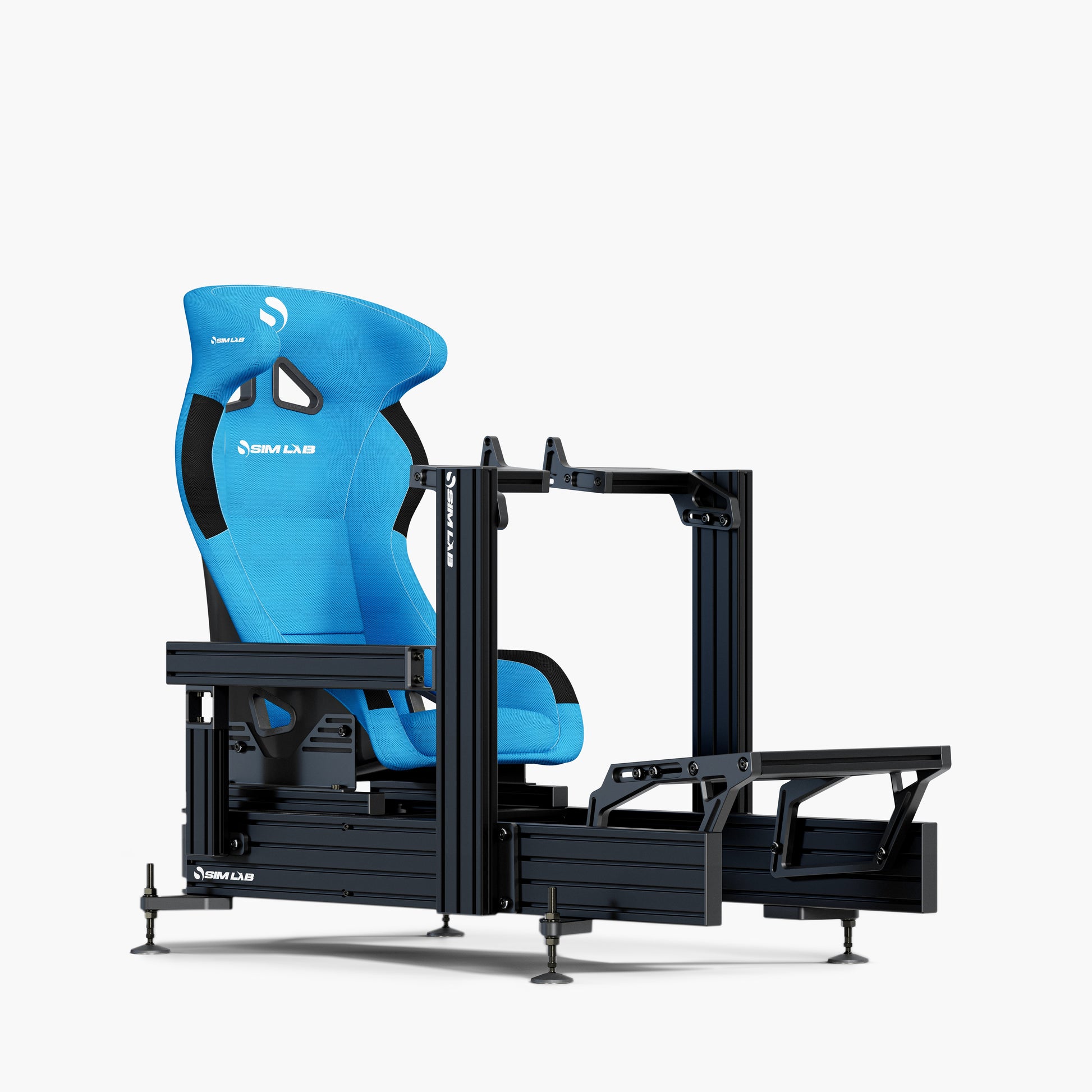 P1X Ultimate Simracing cockpit - SPEED1 blue seat, podium mount